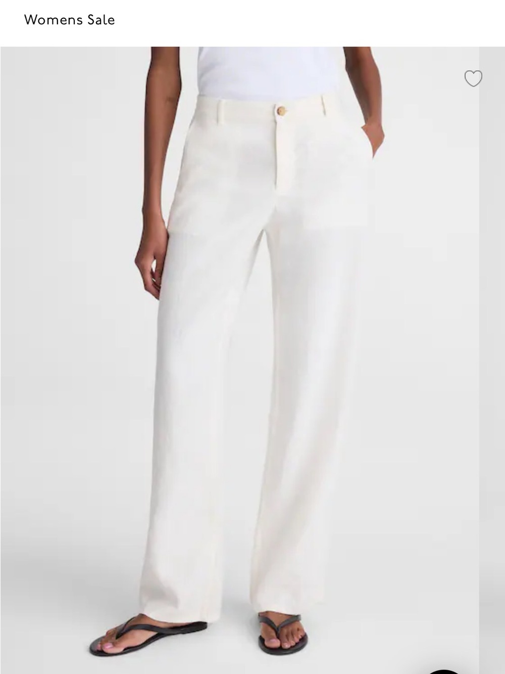 Madewell Zoe Relaxed Wide 100% Linen Pants